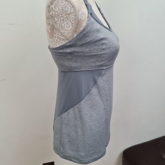 Lululemon Women Cross My Heart Tank Top Heathered Blurred Gray Size 8 - Picture 12 of 16